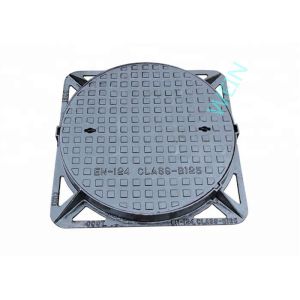 China Round Double Sealed Internal Inspection Chamber Cover Ductile Iron EN124 on sale