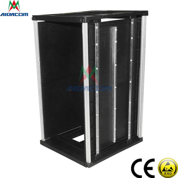 Traceless 10e6 Ohm Metal Plastic ESD Magazine Rack