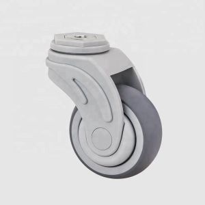 China 3 Inch Bolt Hole Stem Swivel Medical Trolley Caster Wheels on sale