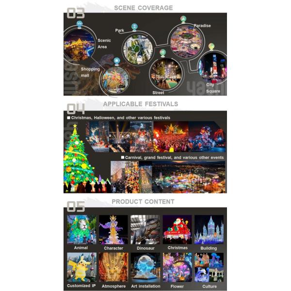 Giant LED Santa Claus Light Installation Christmas Themed Commercial Decoration