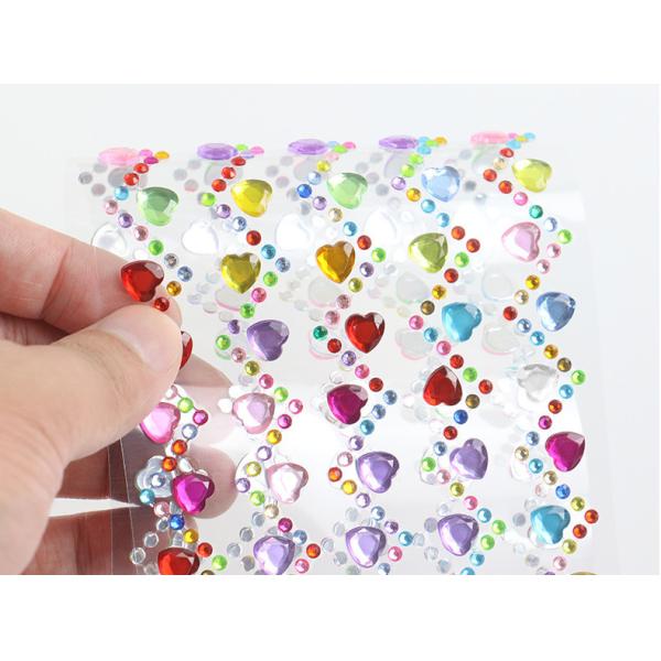 3D Acrylic Self Adhesive Stickers for kids diy craft and Decal Mobile Scrapbooking diamond pearl gem drill stickers OEM