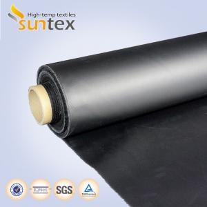 Cheap Neoprene Coated Fiberglass Chemical Resistant Fabric 0.5mm Black Color Weather Resistance wholesale