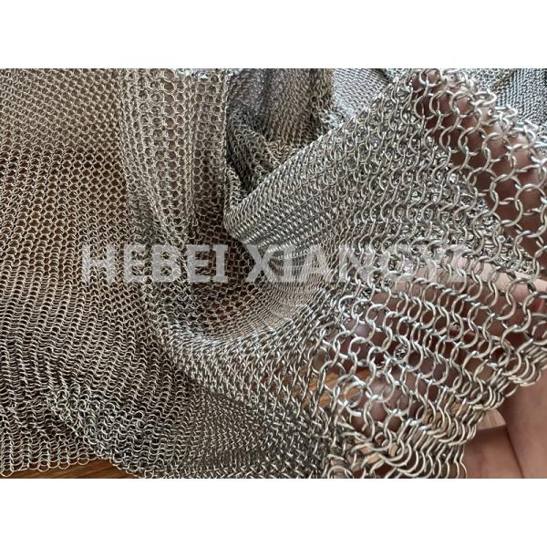 Weld 316 Stainless Steel Ring Mesh Curtain For Decoration Interior Design Chain