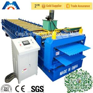 Cheap Corrugated iron roof sheet Double Layer Roll Forming Machine for Turkey market wholesale