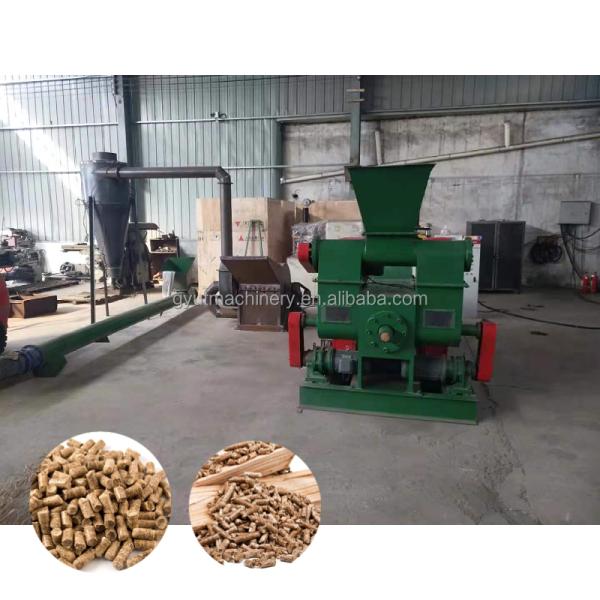 200kg/h Hydraulic Wood Biomass Piston Press Machine for BBQ Cooking Charcoal Briquettes