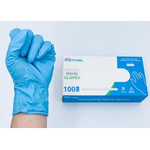 Hospital Disposable Examination Nitrile Gloves Medical Surgical Gloves / Free