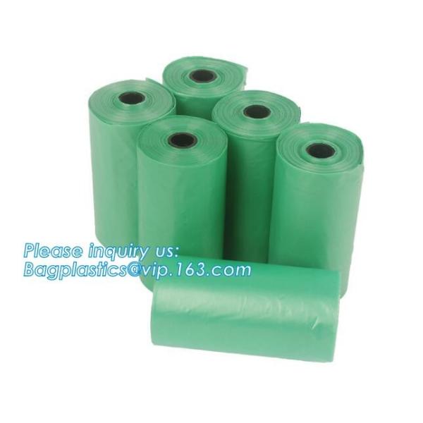 Nappy Baby Disposable Diaper Sacks, Degradable scented disposable baby diaper sack, green tie handle baby diaper sack