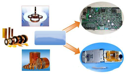 Heat Resistant thermal resistance insulation Durable Single Side Amber color Adhesive Polyester PET Tape