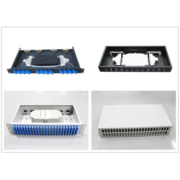 SC Duplex 48 port Fiber Optic Patch Panel with 2U Height Box