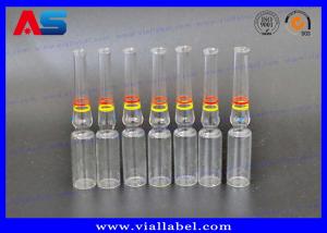 Cheap CMYK Printing 1ml Glass Ampoules For Injection Oils / Pharmaceutical wholesale
