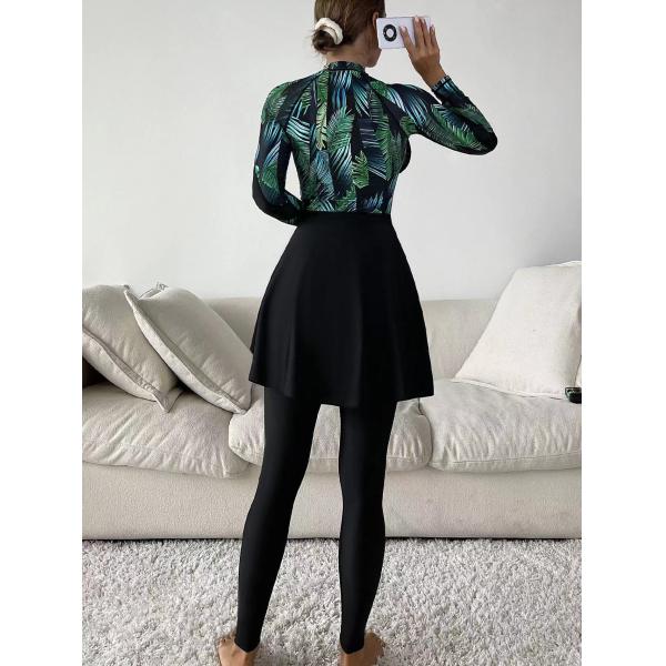 Long Sleeved Trousers Muslim Swimming Costume Conservative Burkini Hijab Swimwear