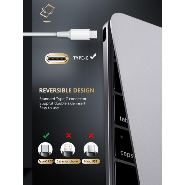 3A USB Type C Charging Cable