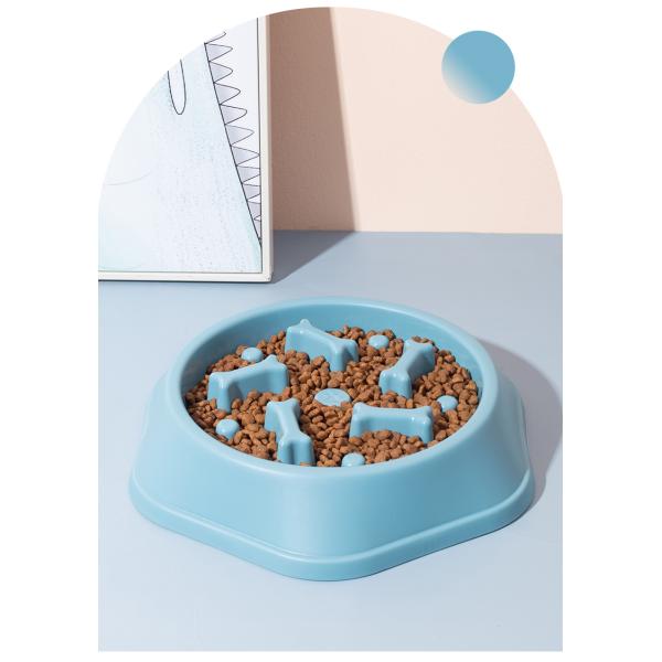Pet Dog Bowl Plastic Anti Choking Slow Feeding LCD Display Alimentador De Mascota