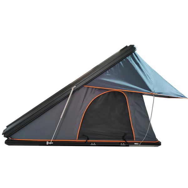 2022 Hot Style Gel Coated Aluminum Alloy Shell Car Roof Top Tent 210*143*163cm for Camping