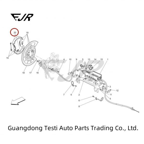 673000035 Rear Parking Brake Pad For Ghibli Quattroporte For Quattroporte Ghibli Model