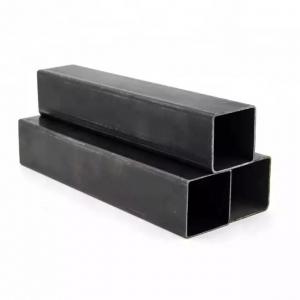 China Black Steel Pipes 40x40mm 6m Length Black Iron Square Tube Steel Pipe For Construction on sale