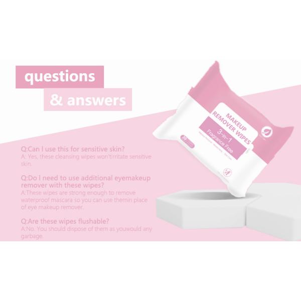 Wholesale coconut oil, aloe vera, vitamin E, hyaluronic acid makeup remover wipes