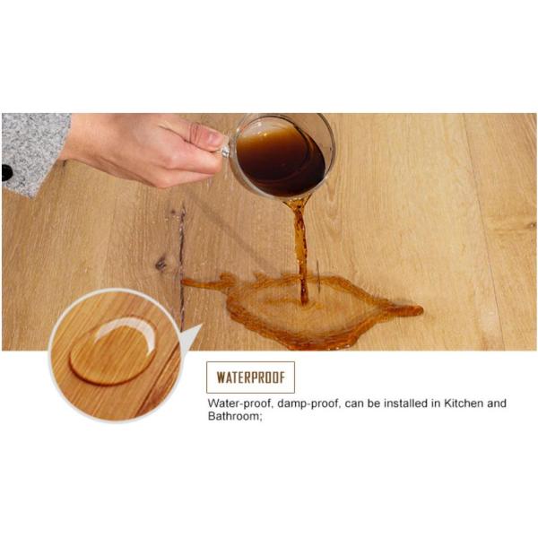 Loose Lay PVC Vinyl Plank Flooring UV Coating For Surface Protection