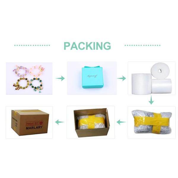 Women Natural Stone Chakra Gemstone Bracelet 22.05inch/56cm