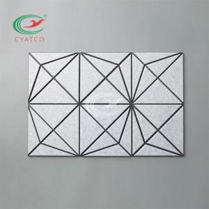 China Nontoxic Stable Felt Sound Panels , Engraved Acoustic Polyester Fiber Sheets on sale