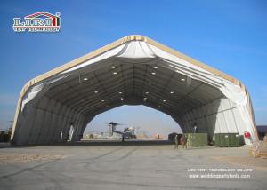 Cheap Outdoor Aluminum Curved Roof TFS Tent For Military And Hangar , Aluminum Structure Tent wholesale