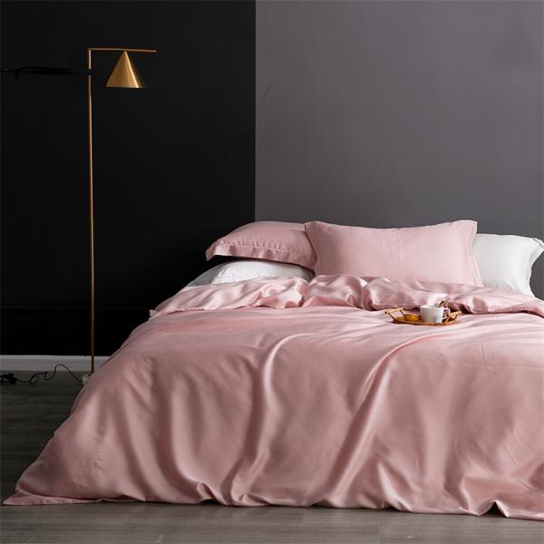 Standard Size Real Silk Duvet Cover Queen King Comforter Cover Solid Color Bedding Set