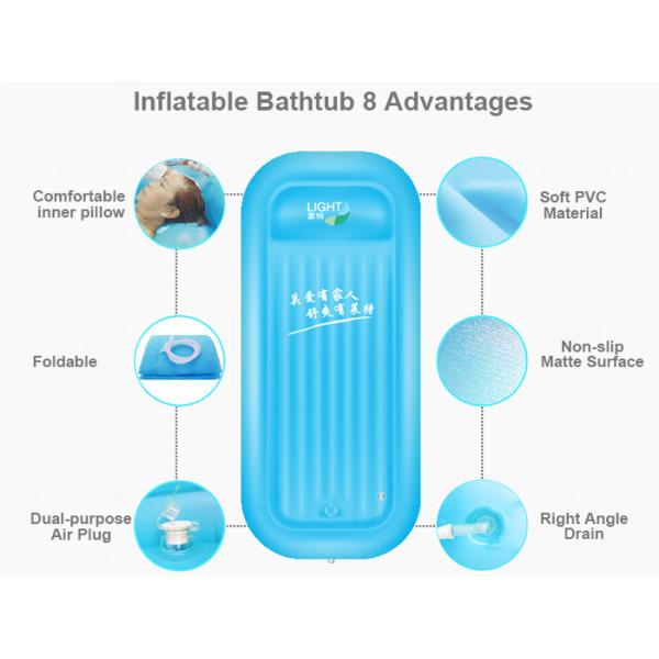 79*34*10 In Safe Tubble Inflatable Bathtub Water Heater Capacity 50L