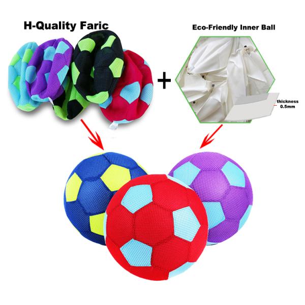 BM-F-r&b Fabric Cover Inflatable Toy Trend for Football Beach Ball Polyester + PVC