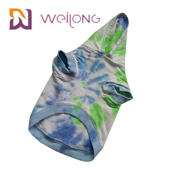 Cotton French Terry Tie - Dye Pet Hoodie House Dog Hoodies