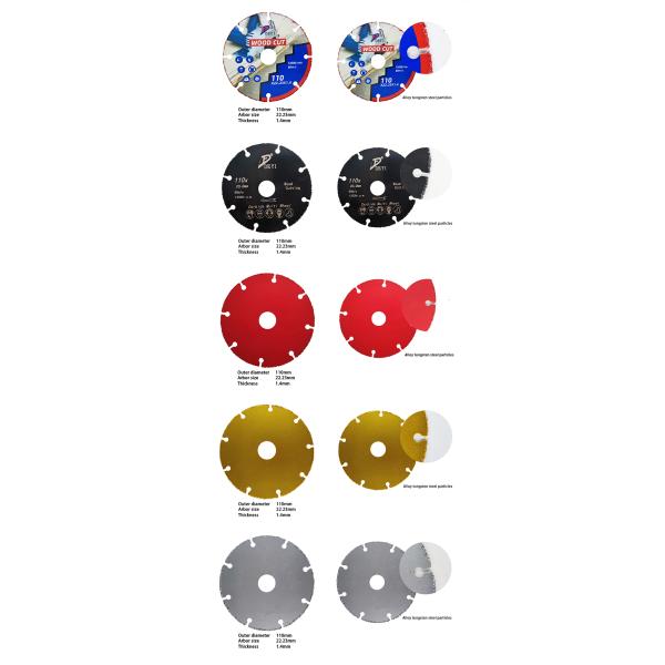 115mm*22.23mm Hard Tungsten Alloy Saw Blade Wood Cutting