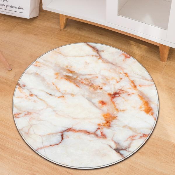 Living Room Circular Entryway Rugs Marble Pattern Office Desk Chair Mat