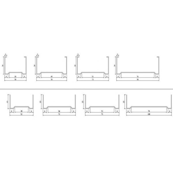 Light Steel Stud Roll Forming Machine , 5.5 Kw Industrial Metal Roll Forming Machine
