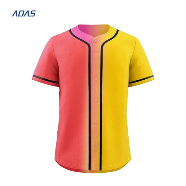 Plain Dyed Softball Baseball Team Wear Uniform Jerseys 260grams Customize