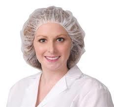 China Disposable PP Non Woven  Medical Bouffant Round Nurse Cap For Surgical Use on sale