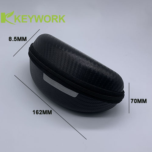 Hard Shockproof Sports Sunglasses Case EVA Zipper Rubber Handle Sports Lining Velvet