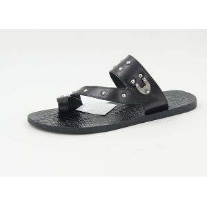 Cheap Home Mens Genuine Leather Flip Flops Summer Beach Sandals Slippers wholesale