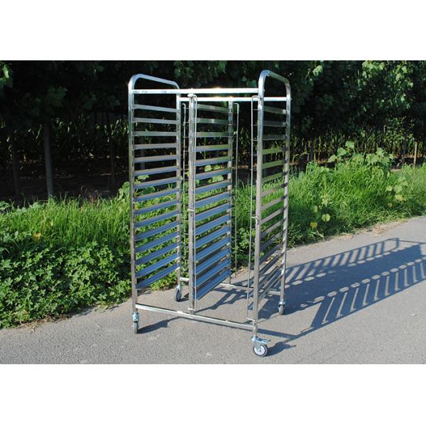 Kitchen Equipment 0.5mm FDA Stainless Steel Rack Trolley