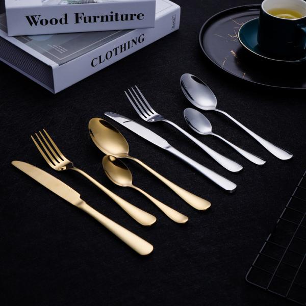 Nickel Free Family Gatherings Kitchen Flatware Sets 4Pcs Spoon Fork Knife Teaspoon