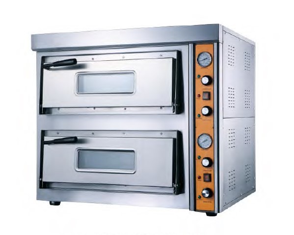 Industrial Electric Pizza Oven Countertop 2 Layer Ceramic Baseplate 120kg 8.4kw