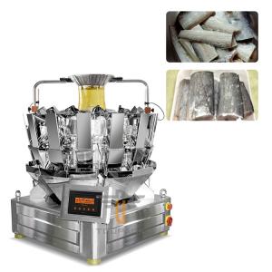 China Waterproof Automatic Multihead Weigher Weight 1kg Seafood Frozen Fish Packing Machine on sale
