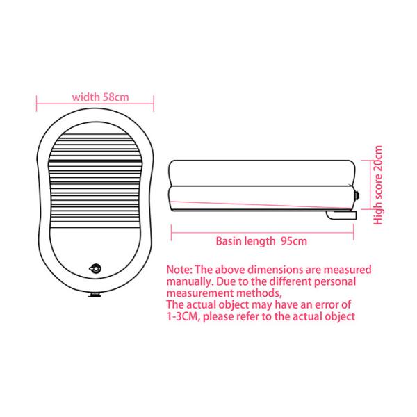 100% Phthalate Free Portable Inflatable Bathtub For Older Toddlers Newborn