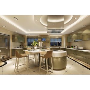 Elegant Olive Green Modern And Durable Stainless Steel Kitchen Cabinet