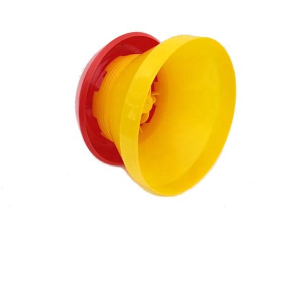 Poultry Farm Turbo 1.5kg Baby Chick Feeder Automatic Broiler Day Old Doc