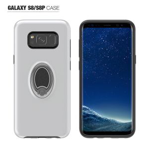 Soft TPU Magnetic Ring Kickstand Armor Smartphone Protective Case , Sumsang 8 8p