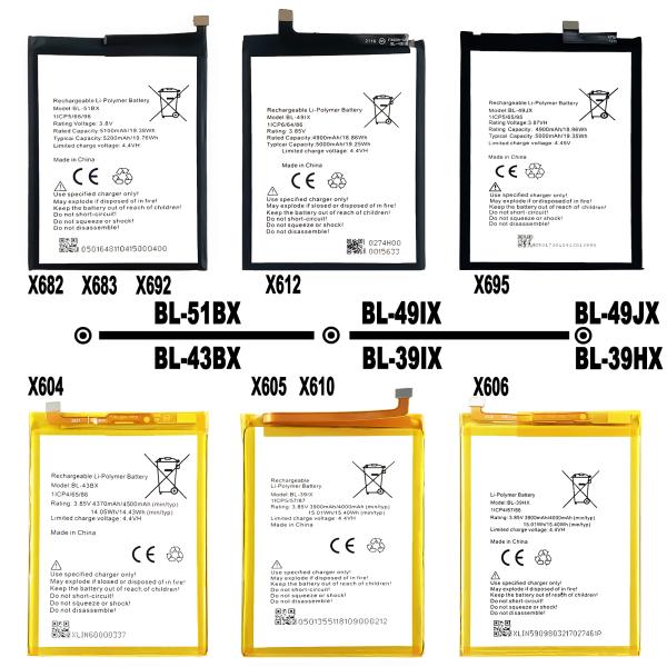 Infinix X571 X572 X573 X600 X601 X602 X603 X604 X608 X574 X5010 X5114 X5515 X5516 Rechargeable Batteries