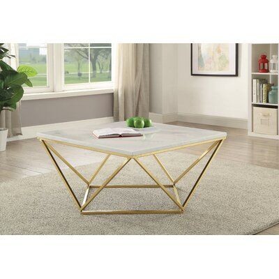 Marble Glass Top Gold Round Coffee Table With Storage Strike Deisgn
