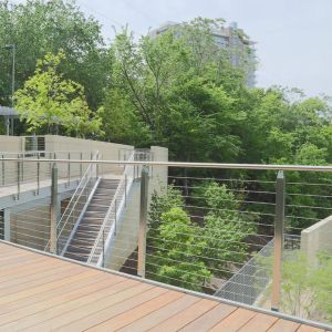 Stainless Steel Cable Wire Balustrade For Stairs / Balcony Railing