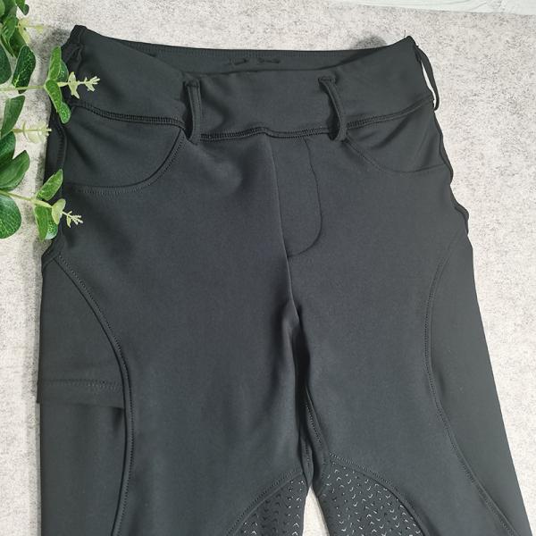 XXS - XL Womens Horse Riding Leggings Tights Black No Slip Silicone Printing Breeches