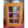 Space Saving Timber Casement Windows , Safety Wooden Double Glazed Windows For Dubai Market for sale
