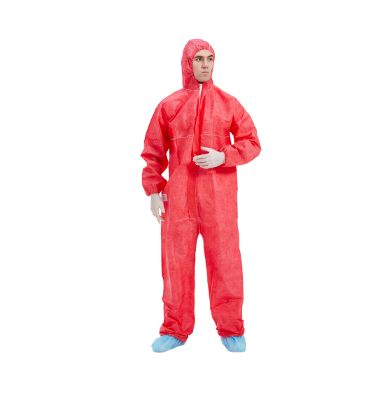 Type 4/5/6 Disposable Protective Coverall With Shoe Cover